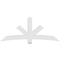 Ekena Millwork Alberta Architectural Grade PVC Gable Bracket, 84"W x 35"H x 6"D x 6"F, 10/12 Pitch GBP084X35X0606ALB00 - alternate 4